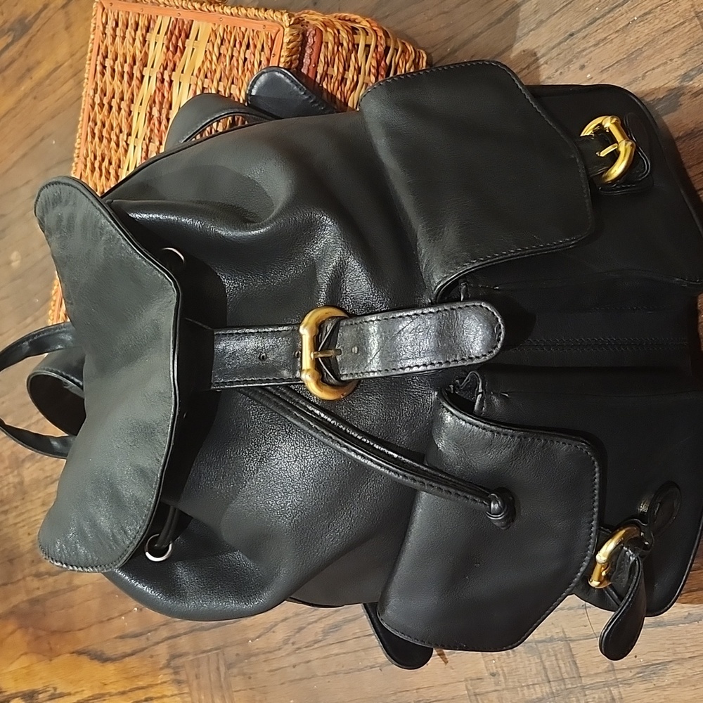Donna Karan New York Leather Backpack